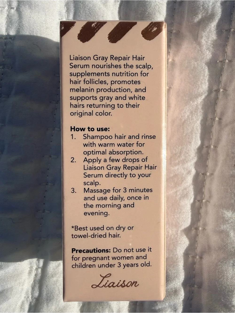 Liaison Gray Repair Hair Serum 0.5 oz NEW Sealed Hair & Scalp Serum
